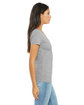 Bella + Canvas Ladies' Jersey Short-Sleeve Deep V-Neck T-Shirt ATHLETIC HEATHER ModelSide