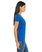 Bella + Canvas Ladies' Jersey Short-Sleeve Deep V-Neck T-Shirt TRUE ROYAL ModelSide