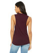 Bella + Canvas Ladies' Flowy Scoop Muscle Tank MAROON ModelBack