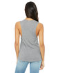 Bella + Canvas Ladies' Flowy Scoop Muscle Tank ATHLETIC HEATHER ModelBack