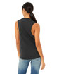 Bella + Canvas Ladies' Flowy Scoop Muscle Tank DARK GRY HEATHER ModelBack