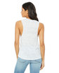 Bella + Canvas Ladies' Flowy Scoop Muscle Tank WHITE MARBLE ModelBack