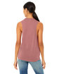 Bella + Canvas Ladies' Flowy Scoop Muscle Tank MAUVE ModelBack