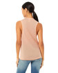 Bella + Canvas Ladies' Flowy Scoop Muscle Tank PEACH ModelBack