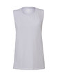 Bella + Canvas Ladies' Flowy Scoop Muscle Tank WHITE OFFront