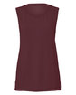 Bella + Canvas Ladies' Flowy Scoop Muscle Tank MAROON OFFront