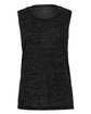 Bella + Canvas Ladies' Flowy Scoop Muscle Tank BLACK MARBLE OFFront