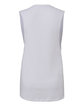 Bella + Canvas Ladies' Flowy Scoop Muscle Tank WHITE OFBack