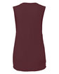 Bella + Canvas Ladies' Flowy Scoop Muscle Tank MAROON OFBack