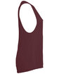 Bella + Canvas Ladies' Flowy Scoop Muscle Tank MAROON OFSide