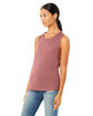 Bella + Canvas Ladies' Flowy Scoop Muscle Tank MAUVE ModelQrt