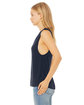 Bella + Canvas Ladies' Flowy Scoop Muscle Tank MIDNIGHT ModelSide