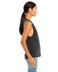 Bella + Canvas Ladies' Flowy Scoop Muscle Tank DARK GRY HEATHER ModelSide