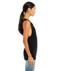 Bella + Canvas Ladies' Flowy Scoop Muscle Tank BLACK HEATHER ModelSide