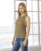 Bella + Canvas Ladies' Flowy Scoop Muscle Tank  Lifestyle