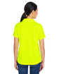 Core365 Ladies' Market Snag Protect Mesh Polo SAFETY YELLOW ModelBack