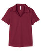 Core365 Ladies' Market Snag Protect Mesh Polo BURGUNDY FlatFront