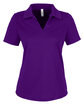 Core365 Ladies' Market Snag Protect Mesh Polo CAMPUS PURPLE OFFront