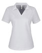 Core365 Ladies' Market Snag Protect Mesh Polo PLATINUM OFFront