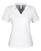 Core365 Ladies' Market Snag Protect Mesh Polo WHITE OFFront