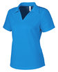 Core365 Ladies' Market Snag Protect Mesh Polo ELECTRIC BLUE OFQrt