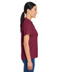 Core365 Ladies' Market Snag Protect Mesh Polo BURGUNDY ModelSide