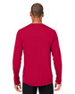 Core365 Unisex Capital Long-Sleeve Performance T-Shirt CLASSIC RED ModelBack