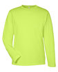 Core365 Unisex Capital Long-Sleeve Performance T-Shirt SAFETY YELLOW OFFront