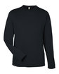 Core365 Unisex Capital Long-Sleeve Performance T-Shirt BLACK OFFront