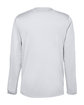 Core365 Unisex Capital Long-Sleeve Performance T-Shirt PLATINUM OFBack