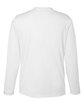 Core365 Unisex Capital Long-Sleeve Performance T-Shirt WHITE OFBack