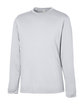 Core365 Unisex Capital Long-Sleeve Performance T-Shirt PLATINUM OFQrt