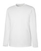 Core365 Unisex Capital Long-Sleeve Performance T-Shirt WHITE OFQrt