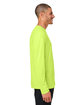 Core365 Unisex Capital Long-Sleeve Performance T-Shirt SAFETY YELLOW ModelSide