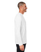 Core365 Unisex Capital Long-Sleeve Performance T-Shirt WHITE ModelSide