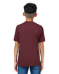 Core365 Youth Capital Performance T-Shirt BURGUNDY ModelBack