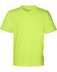 Core365 Youth Capital Performance T-Shirt SAFETY YELLOW OFFront