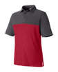 Core365 Men's Fusion ChromaSoft Colorblock Polo CL RED/ CRBN HTH OFQrt