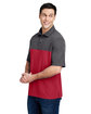 Core365 Men's Fusion ChromaSoft Colorblock Polo CL RED/ CRBN HTH ModelQrt