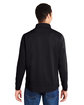 Core365 Men's Market Snag Protect Mesh Colorblock Quarter-Zip BLACK/CARBON ModelBack