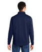 Core365 Men's Market Snag Protect Mesh Colorblock Quarter-Zip CLASSC NVY/ CRBN ModelBack