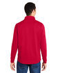 Core365 Men's Market Snag Protect Mesh Colorblock Quarter-Zip CLASSC RED/ CRBN ModelBack