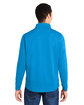 Core365 Men's Market Snag Protect Mesh Colorblock Quarter-Zip ELCTRC BLU/ CRBN ModelBack