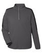 Core365 Men's Market Snag Protect Mesh Colorblock Quarter-Zip CARBON/BLACK OFFront