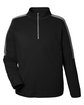 Core365 Men's Market Snag Protect Mesh Colorblock Quarter-Zip BLACK/CARBON OFFront