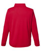 Core365 Men's Market Snag Protect Mesh Colorblock Quarter-Zip CLASSC RED/ CRBN OFBack