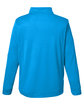 Core365 Men's Market Snag Protect Mesh Colorblock Quarter-Zip ELCTRC BLU/ CRBN OFBack