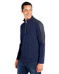 Core365 Men's Market Snag Protect Mesh Colorblock Quarter-Zip CLASSC NVY/ CRBN ModelQrt