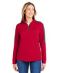 Core365 Ladies' Market Snag Protect Mesh Colorblock Quarter-Zip  