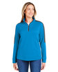 Core365 Ladies' Market Snag Protect Mesh Colorblock Quarter-Zip  